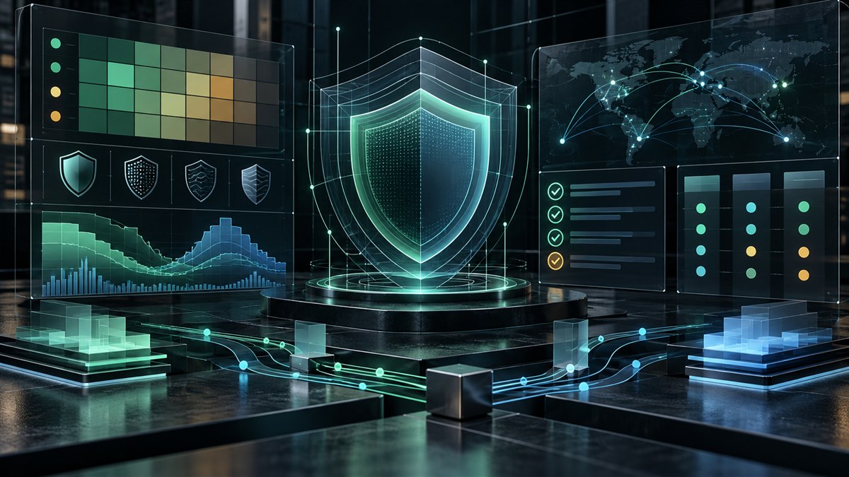 Axiom Trade review and safety concept with liquidity checks, verification panels and a security shield